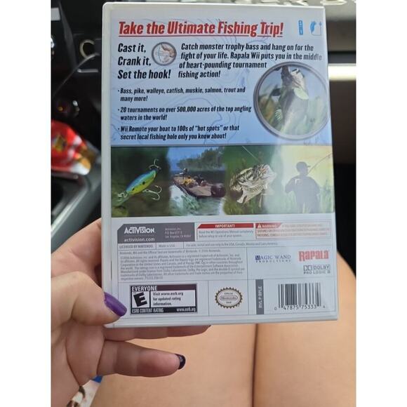 Rapala Tournament Fishing Nintendo Wii Video Game (M7) - Picture 10 of 16